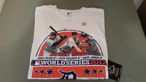 new mens MLB detroit tigers world series t-shirt Cover