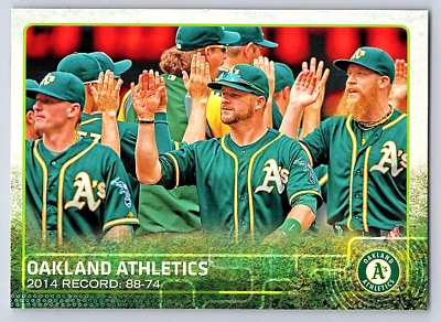 2015 Topps Error No Topps Logo #  33 Oakland Athletics - Team Card - Image 1 of 2
