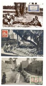 ARGELIA ARGELIA 1933/47 aprox. -3 x FOTO PPC ---ESTAMPILLA EN EL FRENTE - NO ENVIADA POR CORREO EN MUY BUEN ESTADO - Imagen 1 de 1