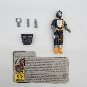Vintage 1986 Hasbro GI JOE ARAH - COBRA B.A.T.S. Cobra Android Trooper. Mit Karte - Bild 1 von 8