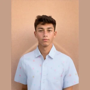 The Children's Place Boys' Easter Egg Print Short Sleeve Button Down Shirt - Picture 1 of 6
