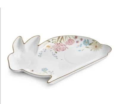 Plato de conejito Martha Stewart plato de Pascua plato floral plato decorativo Foto 1 de 4