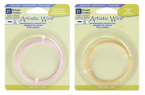 Artistic Wire® dauerhaft gefärbt flacher Kupferdraht 21 Stärke/0,75 mm - Bild 1 von 3