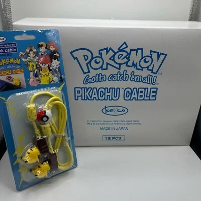 Pokemon Link cable pikachu box 12 pcs SIGILLATO nintendo game boy cavi originali - Immagine 1 di 2