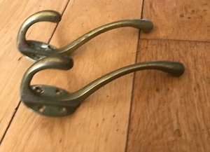 2x Reclaimed Coat Hooks peg rack stand vintage original antique Ref1 -CD14 - Picture 1 of 5