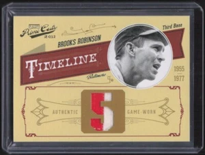 2012 Panini Prime Cuts Brooks Robinson 2 Color Game Worn Patch /10 #5 Orioles - Picture 1 of 2