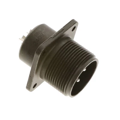 Amphenol 3 Position Male Pins Circular Connector Receptacle MS3102E16-10P - Image 1 of 2