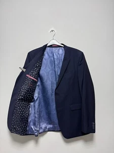 Giacca blazer uomo SAND blu lana e mohair taglia EU56 UK46 - Foto 1 di 7