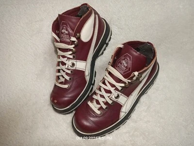 Botas de plataforma Y2K PUMA Rudolf Dassler Schuhfabrik góticas raras para hombre negras EE. UU. 6,5 Foto 1 de 4