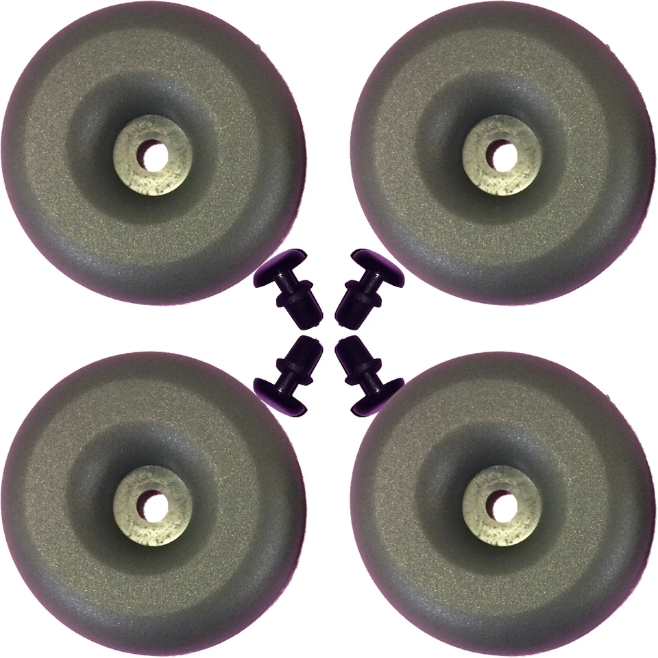 TIVO REPLACEMENT FEET : *BRAND NEW* SET OF 4 FEET / 4 RIVETS. NEVER INSTALLED! - Image 1 of 1