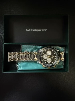 Reloj Lucky Fours Cronómetro Obsidiana Dorado, Nuevo Foto 1 de 4