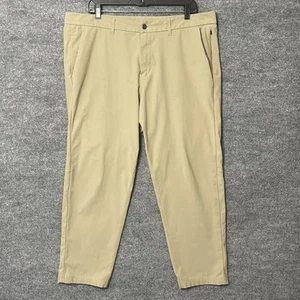 Lululemon ABC Slim Fit 5 Pocket Warpstreme Beige Pant Mens Size 38x26 Stretch - Picture 1 of 6
