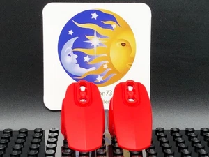 LEGO Brand Hero Factory with Armor ball joint socket Size 5 90639 Red (pair) - Picture 1 of 4