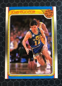 🏀 1988-89 Fleer Baseketball All-Star #127 - John Stockton - Utah Jazz 🏀 - Picture 1 of 2