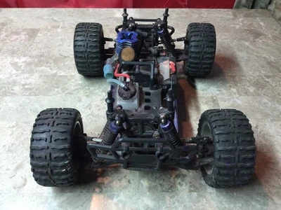 HSP RC CAR GAS NITRO 1/10 4WD MONSTER TRUCK Parts Or Repair  - Image 1 of 4