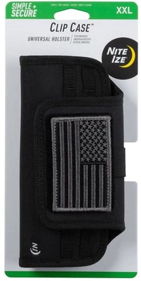 Nite Ize Clip Case Horizontal Universal Phone Holster, XXL - USA Patch - Image 1 of 3