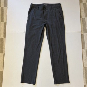 Huk Pants Mens 34 Gray Fishing Chino Performance Casual Golf Lightweight Hiking - Picture 1 of 7