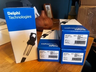 4PCS Delphi Ignition Coil Fit For BMW 328i 550i 750i 12138616153 GN10571-12B1 - Image 1 of 2