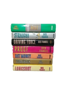 ✅Lot of 7✅Dick Francis Mystery Books With HC/DJ  VTG Horse Racing Jockey Novels - Imagen 1 de 12