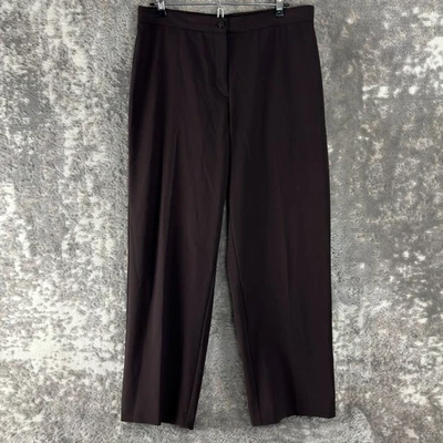 Pantalones Briggs New York Petite Talla 12P Frente Plano Pierna Recta Preppy Elastizados Foto 1 de 4