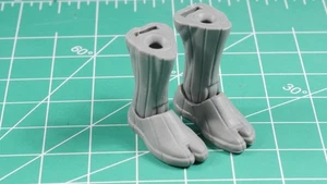 Marvel Legends Black Panther Boots 6" 1/12 Scale Custom Fodder - Picture 1 of 2