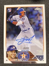 2023 Topps Chrome Yainer Diaz Rookie Card Auto RC #RAYD Houston Astros AUTO