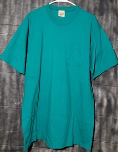 Vintage 90s' L.L Bean RUSSELL ATHLETIC Green T-SHIRT Adult XXL MADE IN USA - Picture 1 of 11