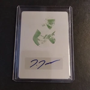 #1/1 Justin Jackson Rookie Printing Plate Auto 2018 Leaf Metal Draft Northwester - Picture 1 of 2