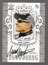 2009 Sport Kings Vault Autographs Silver Mark Martin Autographed Card 3/3