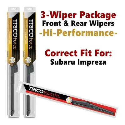 Wipers 3-pk Hi-Performance fits 2015-2016 Subaru Impreza - 25260/160/12B Foto 1 de 4