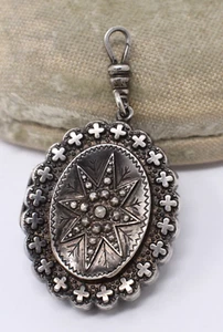 Victorian Sterling Silver Gothic Star Locket, Adie & Lovekin, Birmingham 1887 - Picture 1 of 10