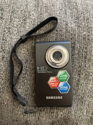Samsung HMX-U10BN / XAA HD Pocket Camcorder Full HD 1920 1080p 10 Megapixel READ - Image 1 of 4