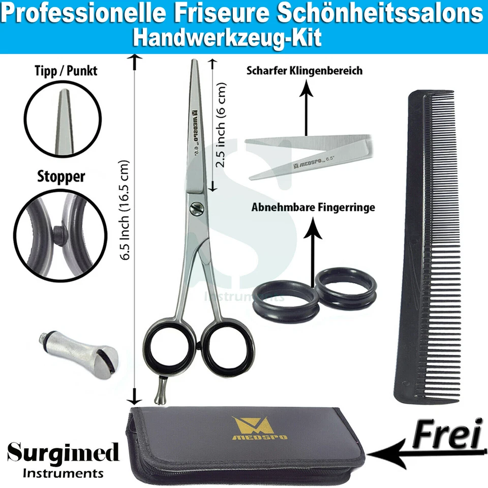 Haarschere Friseurschere Friseurset Friseurscheren Set Handwerkzeug-Kit Barbers - Bild 1 von 4