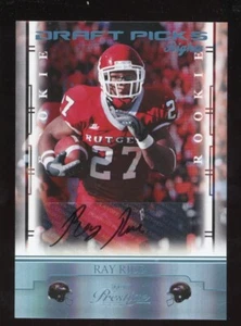 Ray Rice 2008 Prestige Auto Draft Pick Rights Rookie Serial #d /250 Rutgers - Picture 1 of 2