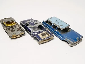 CORGI TOYS x 3 - CORVETTE STING RAY, PLYMOUTH SPORTS SUBURBAN, OLDSMOBILE 88 - Picture 1 of 21