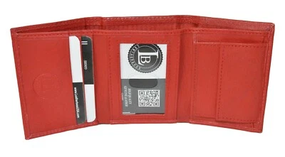 Cartera Leatherboss de Cuero Genuino Niños Niños Compacta Triple Regalo Perfecto Foto 1 de 4