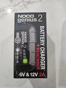 NOCO GENIUS2 6V/12V 2A Smart Battery Charger, Trickle Charger and Maintainer - Picture 1 of 2