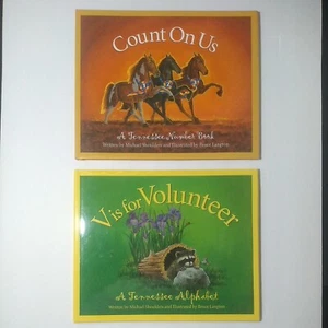 Count On Us Shoulders Langton V Is For Volunteer Lot of 2 Books Signed - Bild 1 von 10