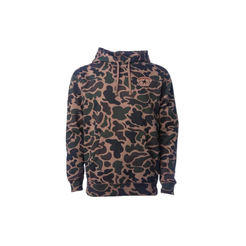 Rig'Em Right Outdoors Gunner Hoodie Brown Old School Camo - Image 1 of 2