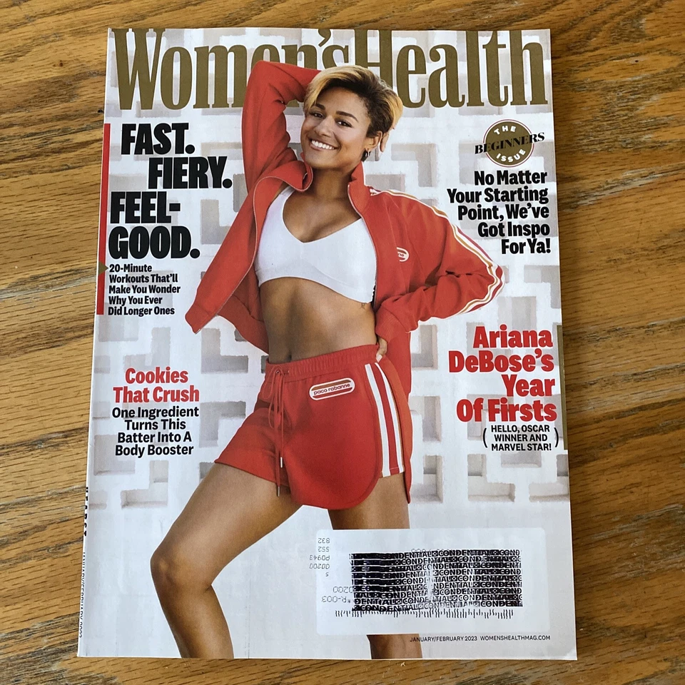 WOMEN'S HEALTH MAGAZINE January February 2023 issue ARIANA DEBOSE Foto 1 de 1