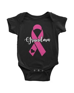 Grandma Pink Breast Cancer Awareness Ribbon Infant Bodysuit - Imagen 1 de 6