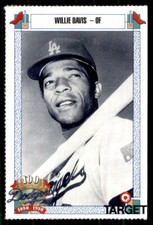 1990 TARGET DODGERS #172 WILLIE DAVIS LOS ANGELES DODGERS