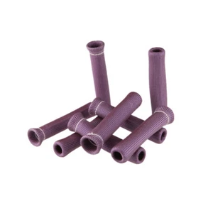 8Cyl Spark Plug Heat Protector Sleeve Sleeving Fuel Line Wiring Purple - Picture 1 of 2