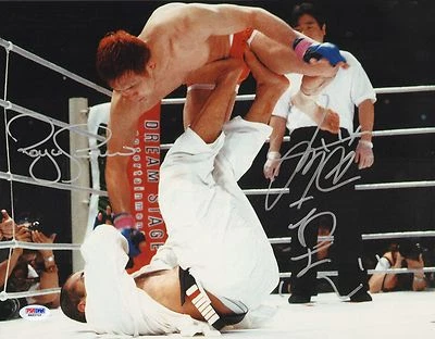 Kazushi Sakuraba Royce Gracie Signed 11x14 Photo PSA/DNA COA Pride UFC Picture 1 - Image 1 of 4