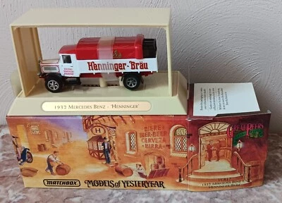 MODELS of YESTERYEAR Matchbox 1932 Mercedes Benz L5 - Henninger Brau - Image 1 of 4