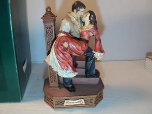 Gone With The Wind Scarlett + Rhett On Stairs Music Box - Picture 1 of 11