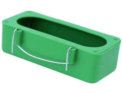 RABBITNIPPLESCOM GREEN 1 PINT CHICKEN RABBIT BIRD QUAIL FEEDER WATER TREAT CUP WIRE CAGES