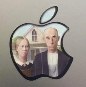 GLOWING AMERICAN GOTHIC Apple MacBook Pro Air Sticker Mac Laptop DECAL 11-17 in - Picture 1 of 4