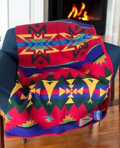 Pendleton Blanket Wool Vintage Centennial Limit Edition Paccar Robe 64 x 80 NWT - Picture 1 of 14