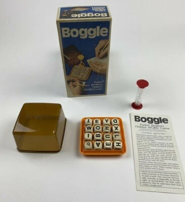 Vintage 1976 BOGGLE Hidden Word Game Parker Brothers COMPLETE Family Fun  - Image 1 of 4